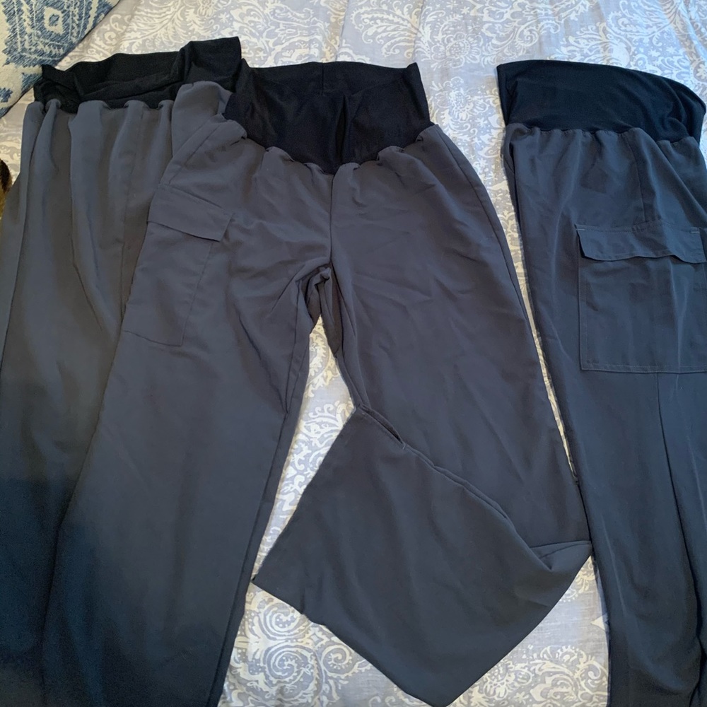 Pewter Gray Scrub Pants